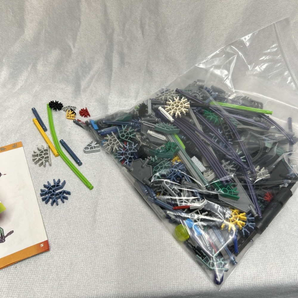 Bag Of Knex  Pieces With Some Booklets Used